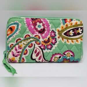Vibrant Floral Quilted Women's Wallet